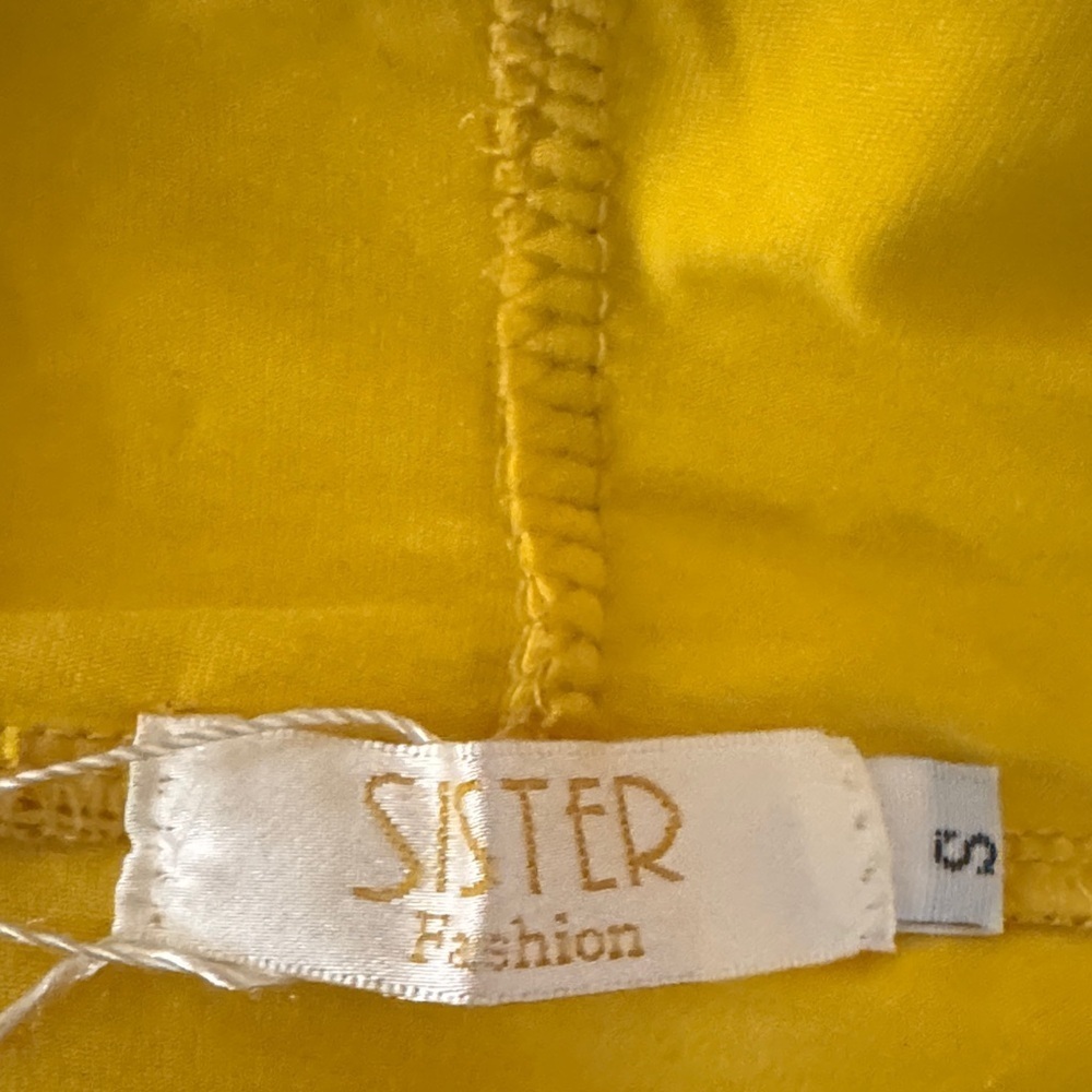 EENDI Women's Vibrant Yellow Hoodie with Sparkling Silver Accents - Picture 2 of 9